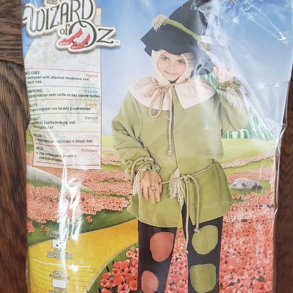 Scarecrow Kids Costume - Green and Black